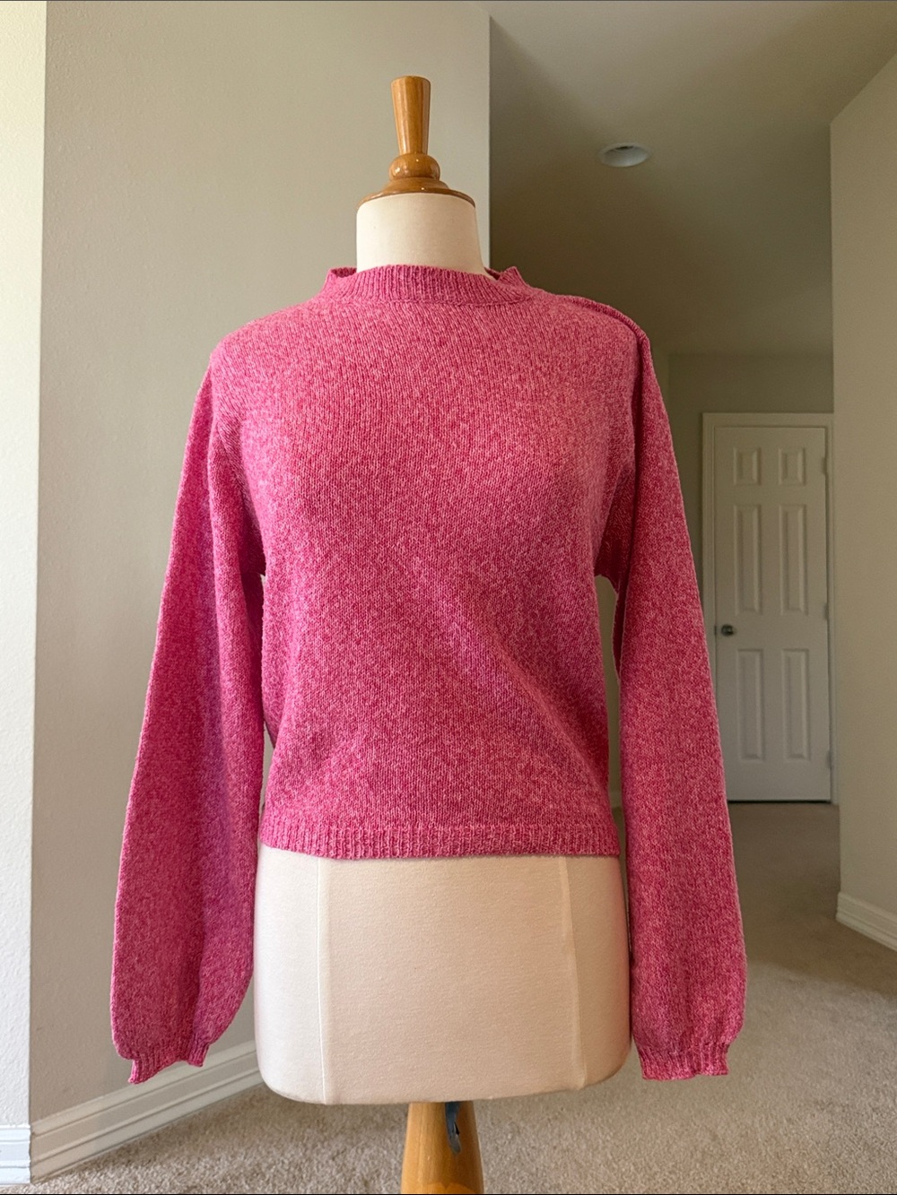 Amazon Heathered Pink Crewneck Sweater